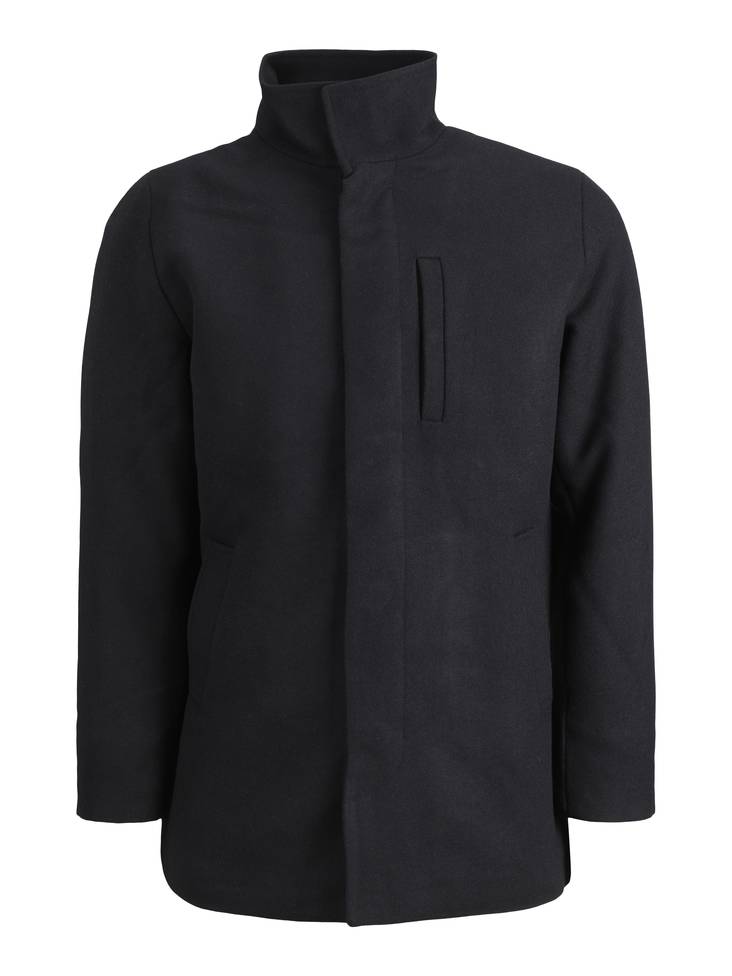 Jack&Jones Wool Coat Edunham, black - Men's jackets - 129454 - 1