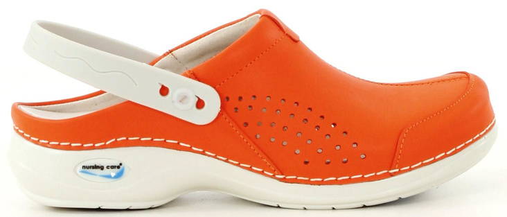 Nursing Care Machine washable clogs WG3AP05 salmon - Women's work shoes - 114384 - 2