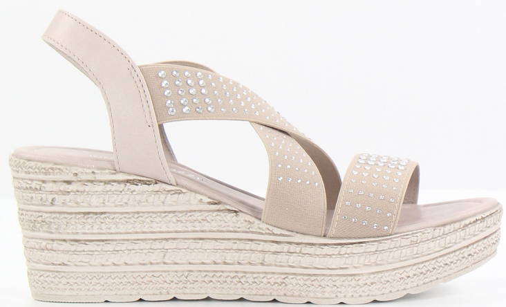 Marco Tozzi Wedge Sandals 28345-24, Taupe - Women's sandals - 126224 - 1