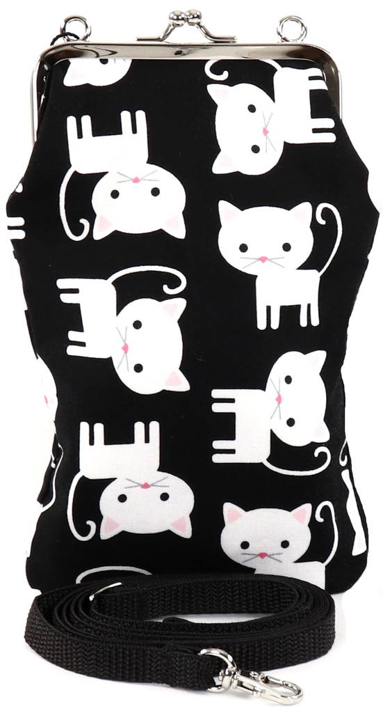 Nabo Purse K556 cat, black/white - Wallets - 129824 - 1
