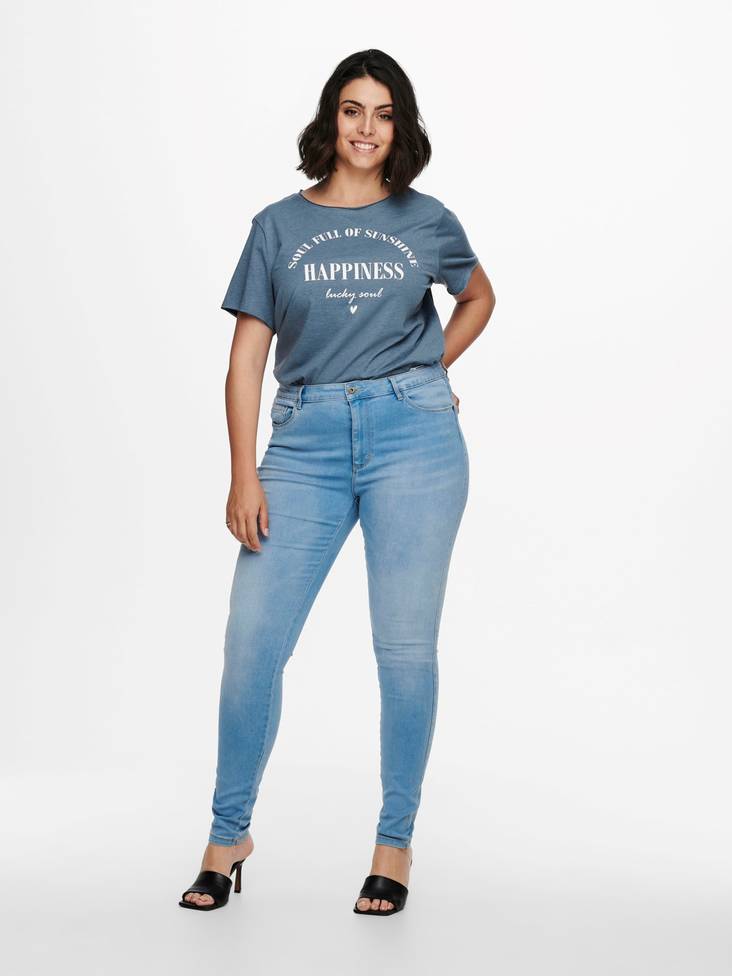 Only Carmakoma Jeans hw light blue - Women's jeans - 132774 - 1