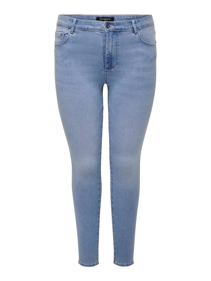 Jeans ONLY Carmakoma da donna, in cotone, colore nero, codice 15326467