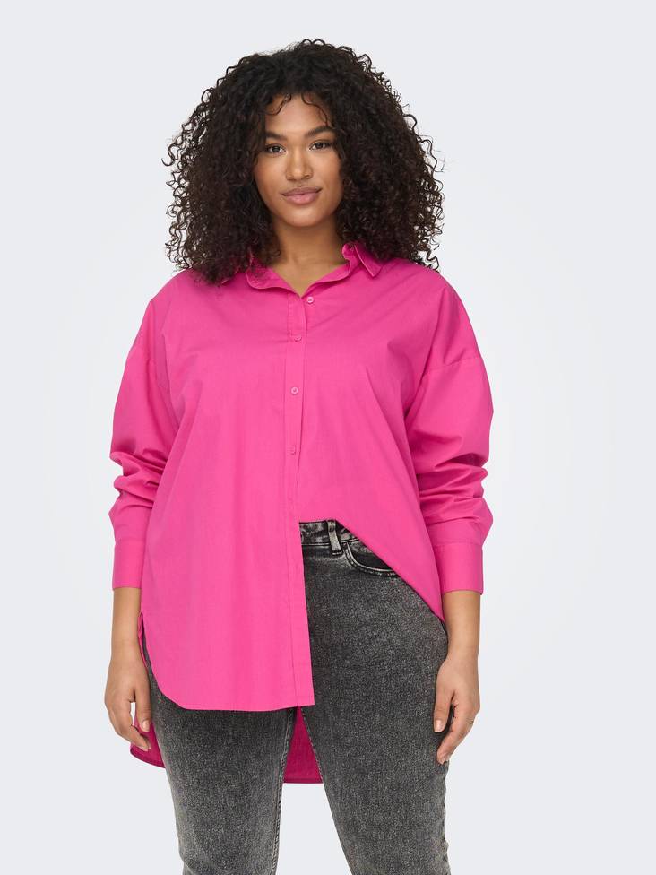 Only Carmakoma Dress Shirt fuchsia - Women's shirts and blouses - 133094 - 1