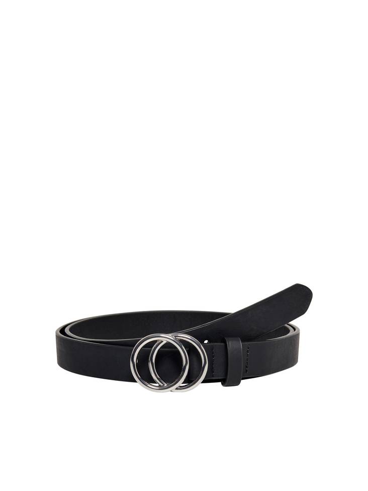 Only Carmakoma Belt pu black/silver - Women's belts - 132814 - 1