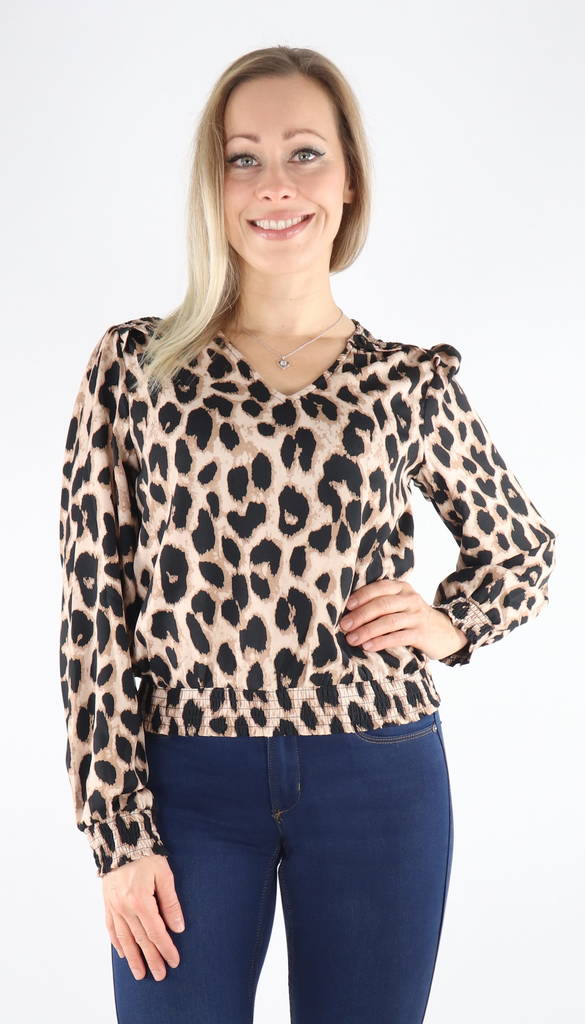 Only Shirt Tiana l/s smock vima leo - Women's long sleeved shirts - 131934 - 1