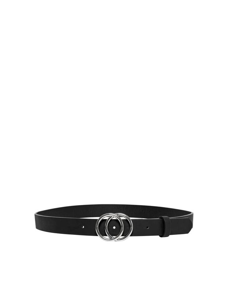 Only Belt Rasmi pu, Black/Silver - Women's belts - 126664 - 1