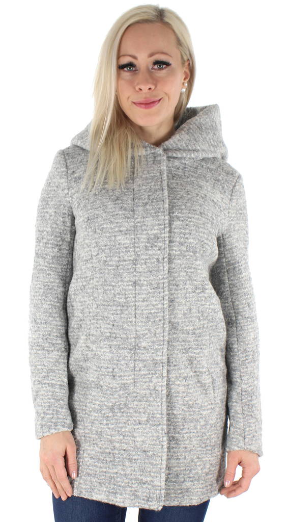 Only women's wool Coat, Light Gray - Women's wool coats - 129284 - 1