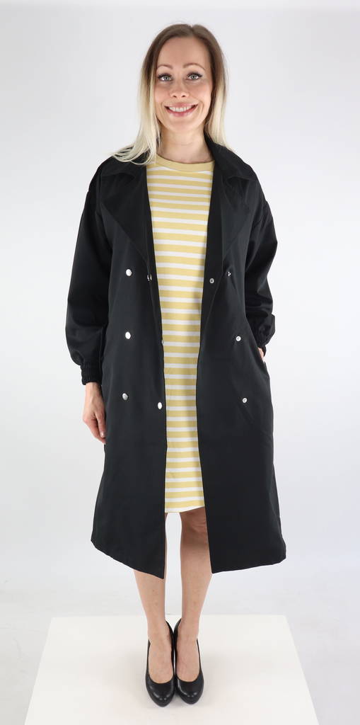 Only Coat trench, black - Women's light jackets - 131224 - 1