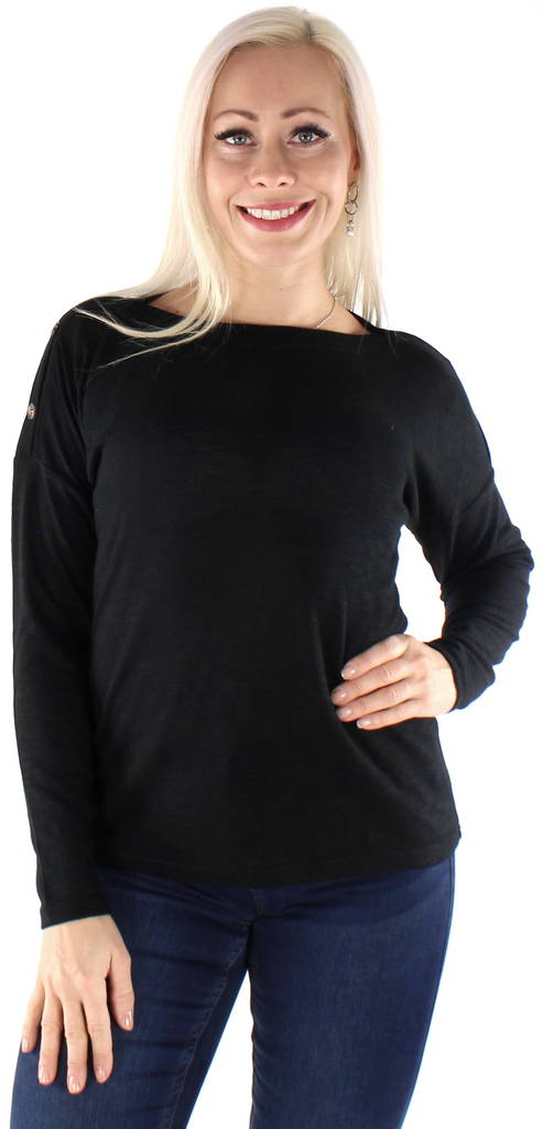 Pieces Shirt Nollie, Black - Women's long sleeved shirts - 127164 - 1