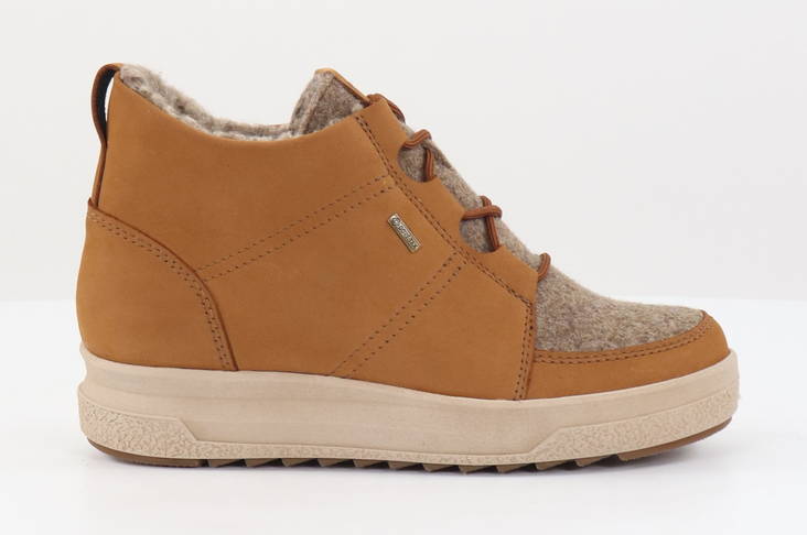 Pomar Ankle Boots Gt. ankle tan nubuck/sand felt - Women's ankle boots - 131914 - 1