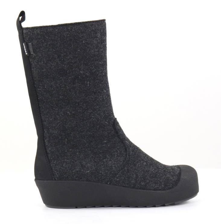 Pomar Felt Boots 37187 Tunturi 2.0 Granit felt/Black waxy - Women's boots - 132644 - 1