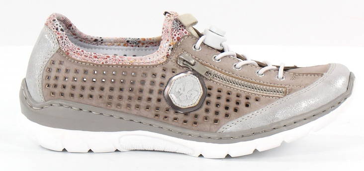 Rieker Walking Shoes L3296-80, Grey - Rieker women`s walking shoes - 125824 - 1