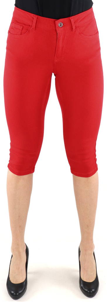 Vero Moda Capris Honniseven push up, red - Women's shorts and capris - 131354 - 1
