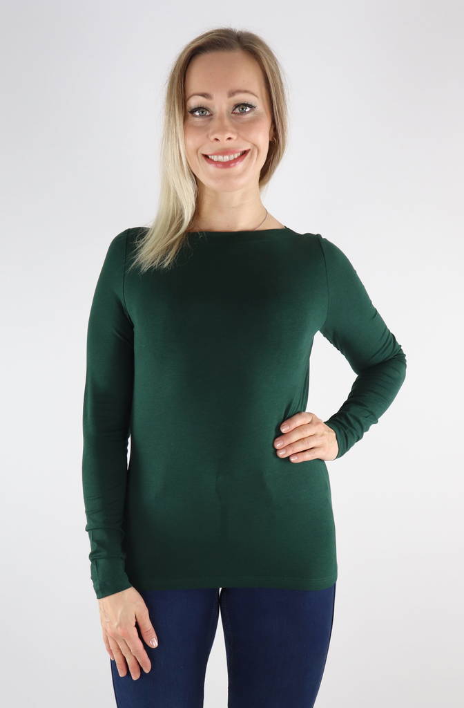 Vero Moda Shirt Panda modal pine grove - Women's long sleeved shirts - 131594 - 1