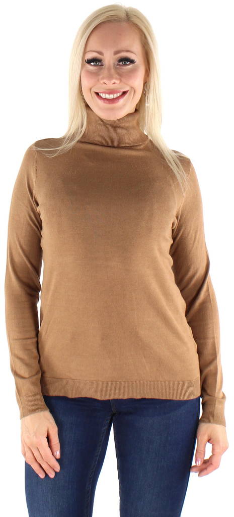 Vila Knitted Shirt Bolonia knit rollneck - Women's knitwear - 124324 - 1