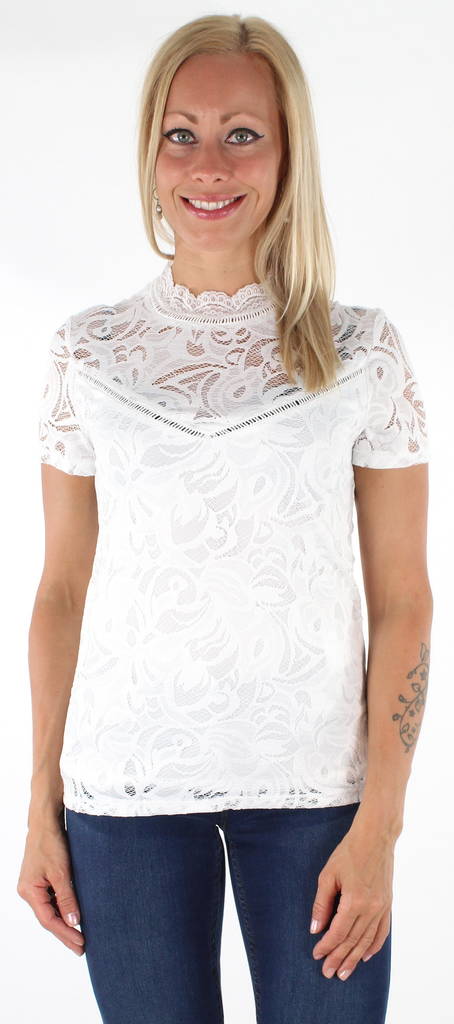 Vila T-shirt Stacia lace - Women's T-shirts - 121554 - 1