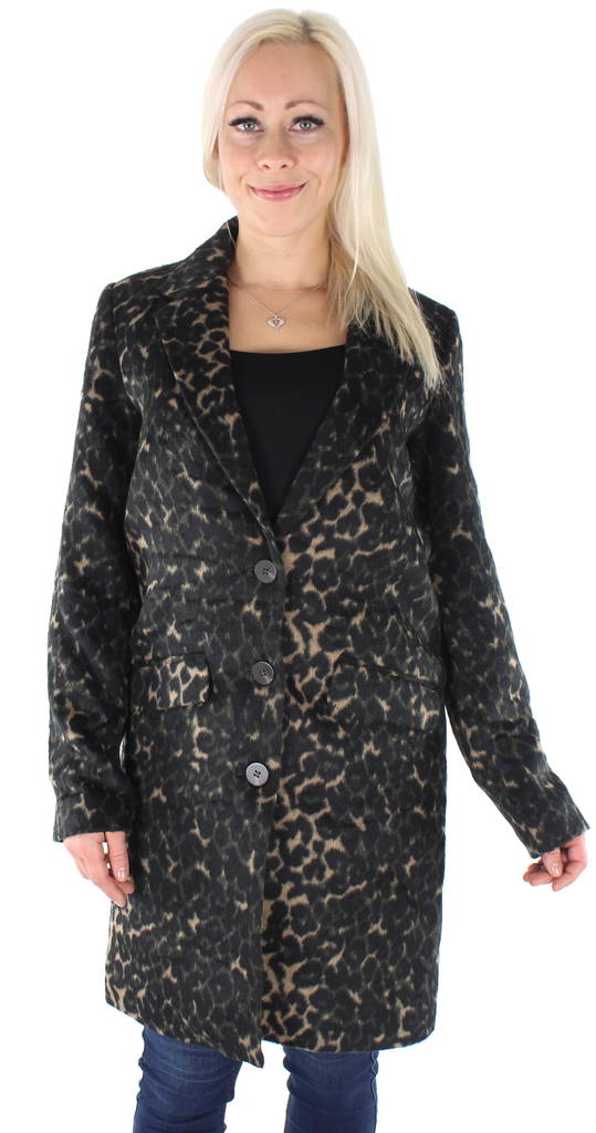 Vila Coat Leovita, Black/forest night - Women's light jackets - 127124 - 1