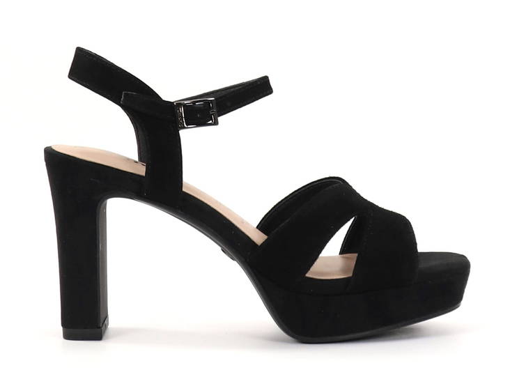 Tamaris women's party sandals 28309-42 black uni - Tamaris women`s sandals - 135984 - 1