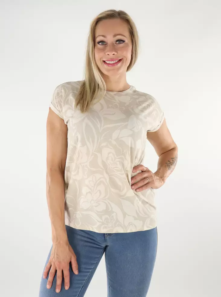 Vero Moda women's t-shirt Plain silver lining/lia - Women's T-shirts - 136614 - 1