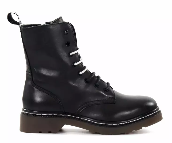 Musse&Cloud women's leather ankle boots 2789994/SLV Efanyst black/silver - Women's ankle boots - 136644 - 1