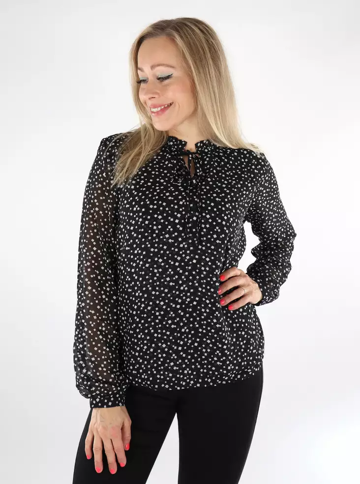 Vila women's shirt black beauty/ika - Women's long sleeved shirts - 136774 - 1