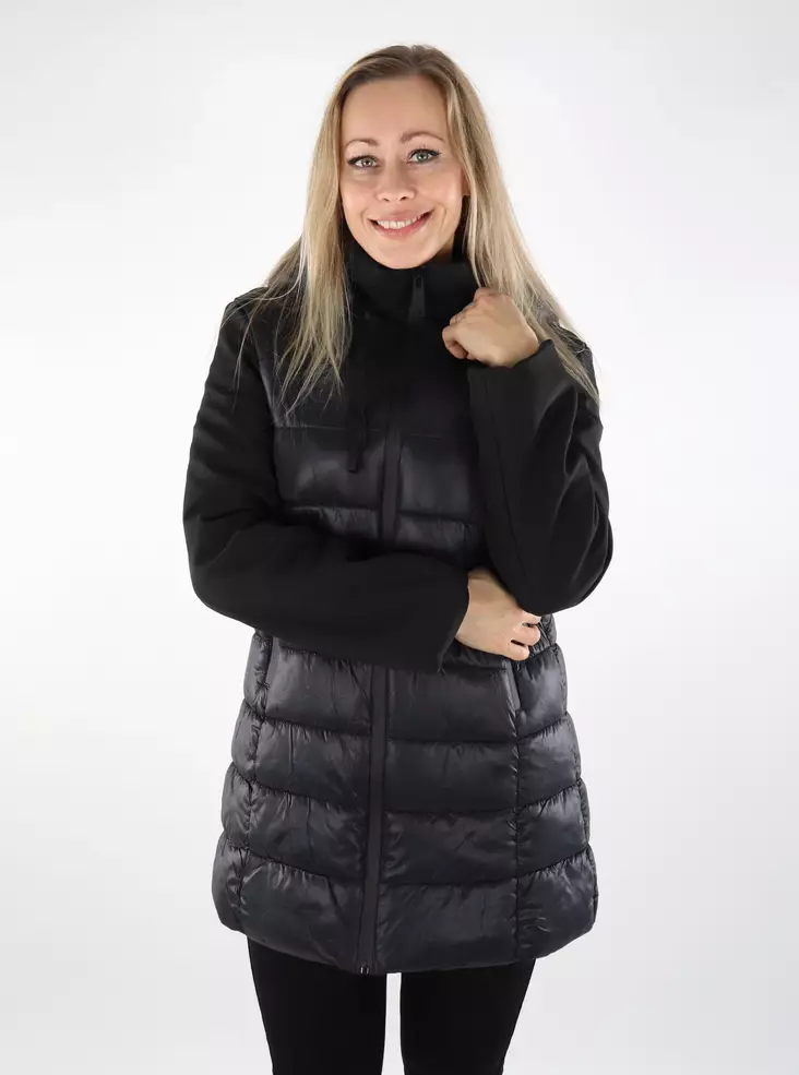 Only women's light top jacket Mix Puffer black - Women's light winter jackets - 137054 - 1