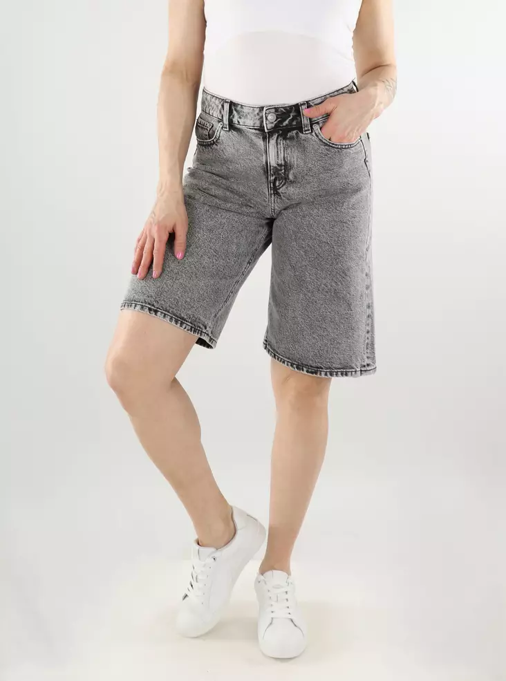 JJXX women's shorts Long MW light grey - Women's shorts and capris - 138204 - 1