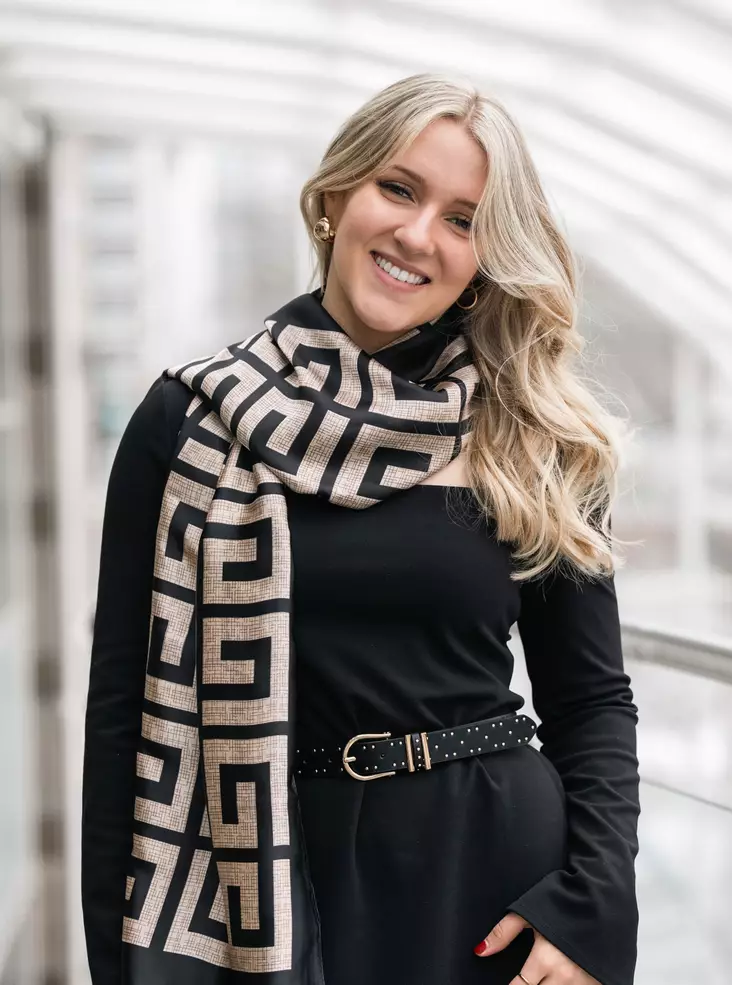 Veniz scarf 62620 black/beige - Women's scarfs - 138314 - 1