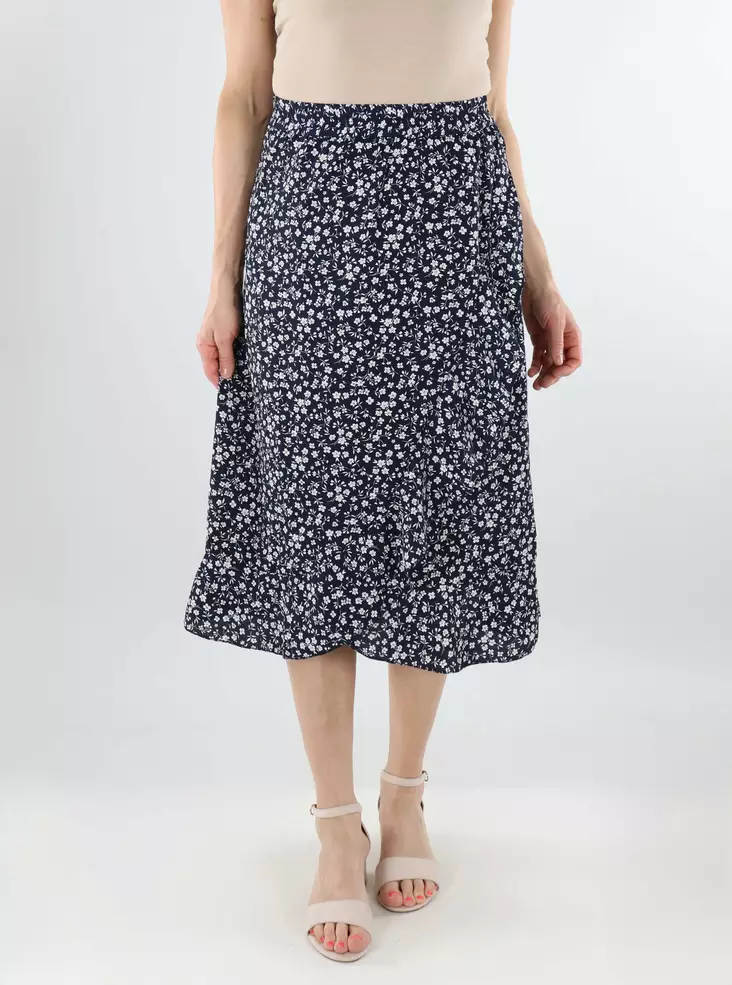 Only wrap skirt Flounce Long night sky - Skirts - 138574 - 1
