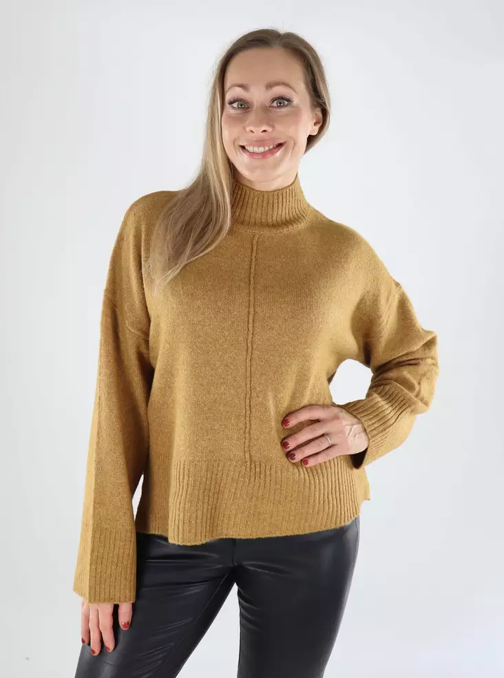 Only women's sweater Highneck wood thrush - Women's knitwear - 139284 - 1