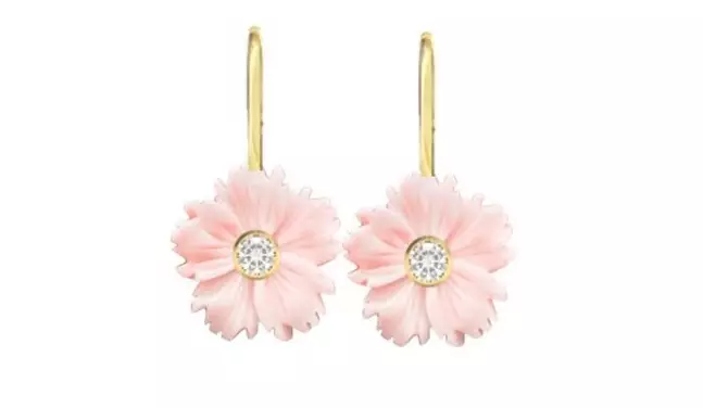 Snö of Sweden Earrings Florette g/l.pink - Earrings - 141134 - 1