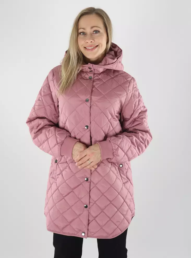 Vila Lightweight Padded Jacket VITATE L/S HOODED JACKET Nostalgia Rose - Women's light jackets - 142114 - 1