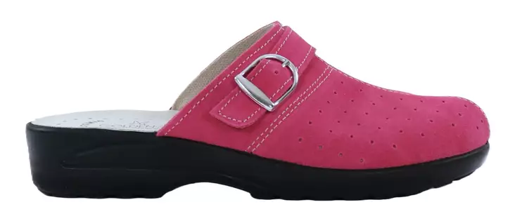 Golden Fit Mules 616 Fuchsia Suede - Women's work shoes - 137734 - 1