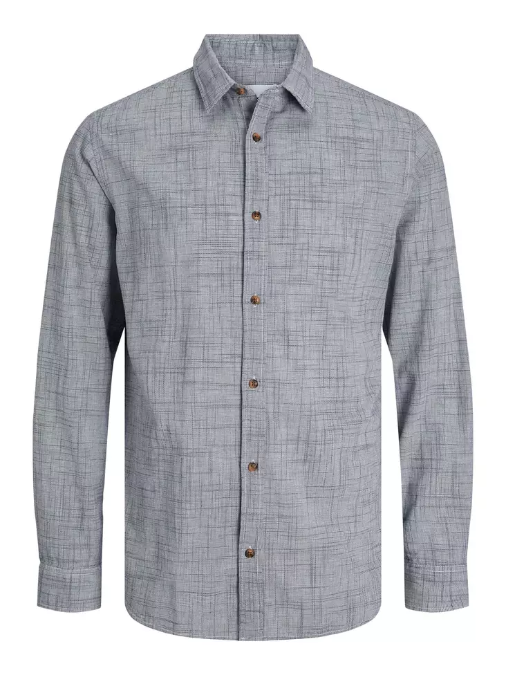 Jack&Jones men's cotton dress shirt Structure navy blazer - Men's dress shirts - 135124 - 1