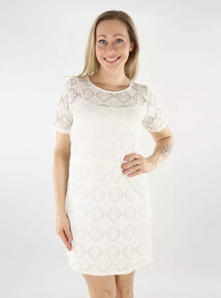 JDY lace dress O-Neck cloud dancer - Dresses and tunics - 138724 - 1