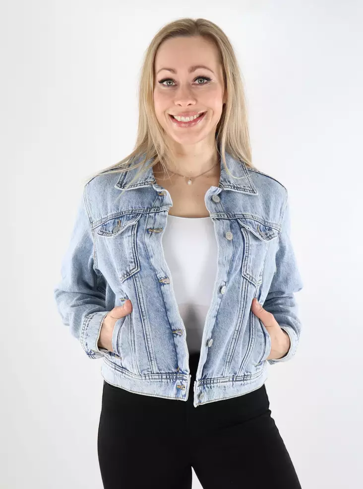 JJXX women's denim jacket Classic Denim Jacket light blue/vintage - Women's denim jackets - 137884 - 1