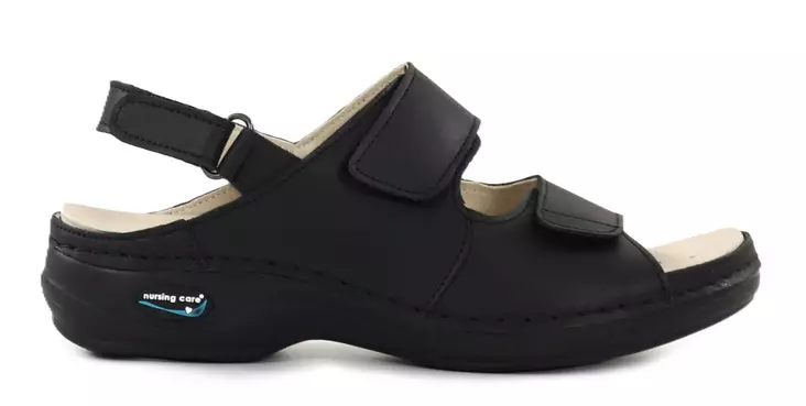 Machine washable genuine leather work shoes WG911 black - Women's work shoes - 112324 - 1