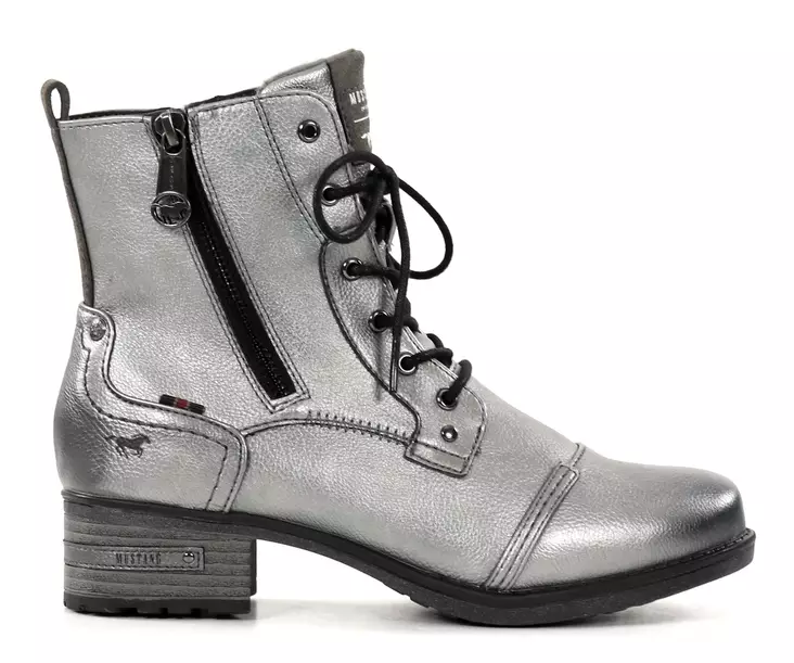Mustang women's ankle boots 1229-513-21 silver - Women's ankle boots - 137554 - 1