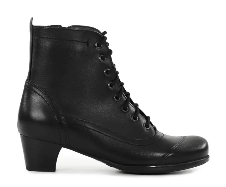 Natura women's leather ankle boots 25010 black - Women's ankle boots - 139674 - 1