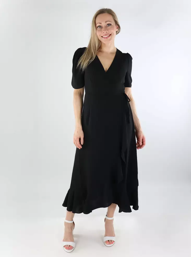 Only wrap dress SS Wrap Midi black - Dresses and tunics - 138554 - 1