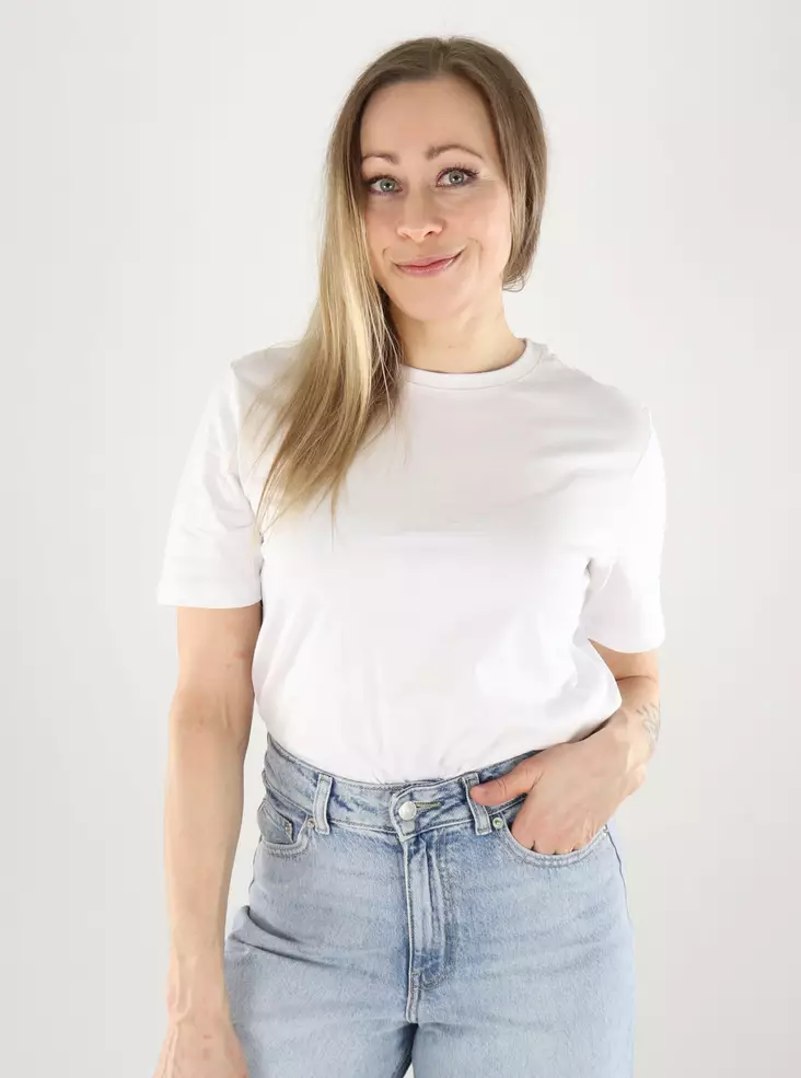 Only women's t-shirt Luxe Top bright white - Women's T-shirts - 140174 - 1