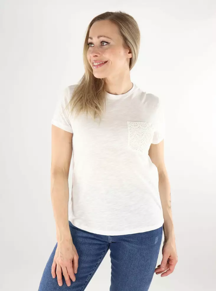 Only women's t-shirt cloud dancer/diny pocket - Women's T-shirts - 138614 - 1