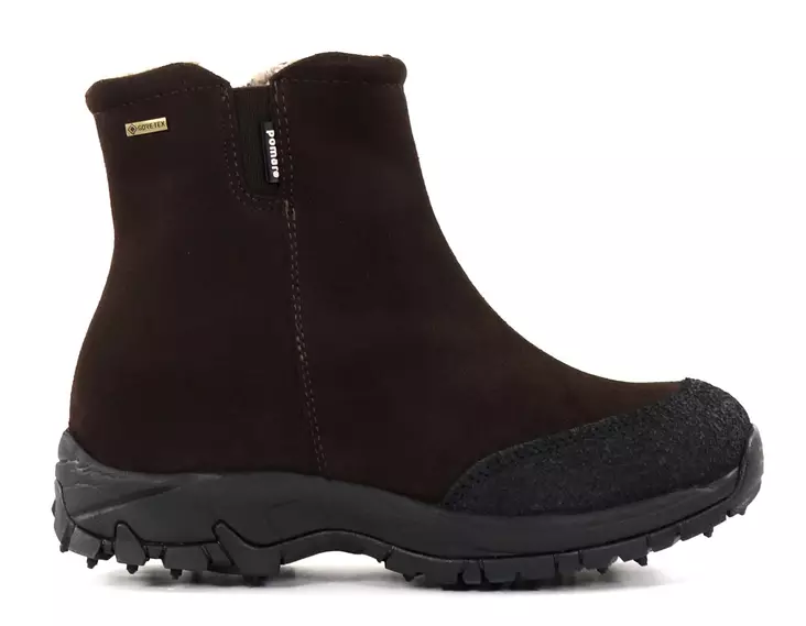 Pomar women's studded shoes Alppi bark suede - Women's ankle boots - 137404 - 1