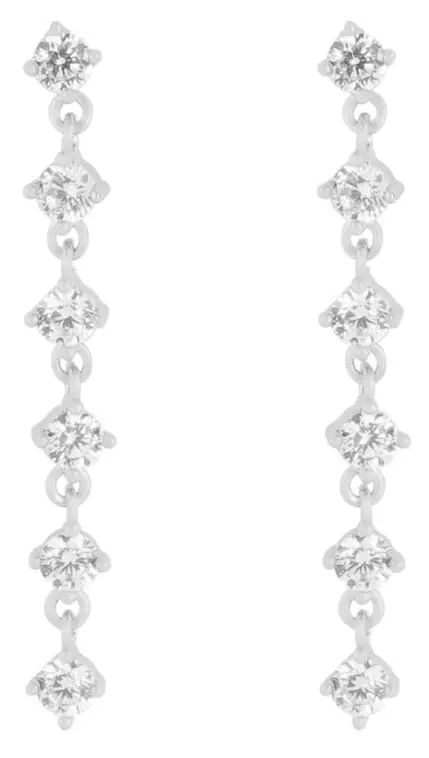 Snö of Sweden Earrings Noctelle silver/clear - Earrings - 140024 - 1