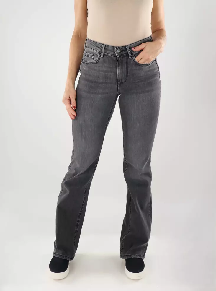 Vero Moda wide-leg jeans VMFLASH MR Pocket dark grey - Women's jeans - 139374 - 1