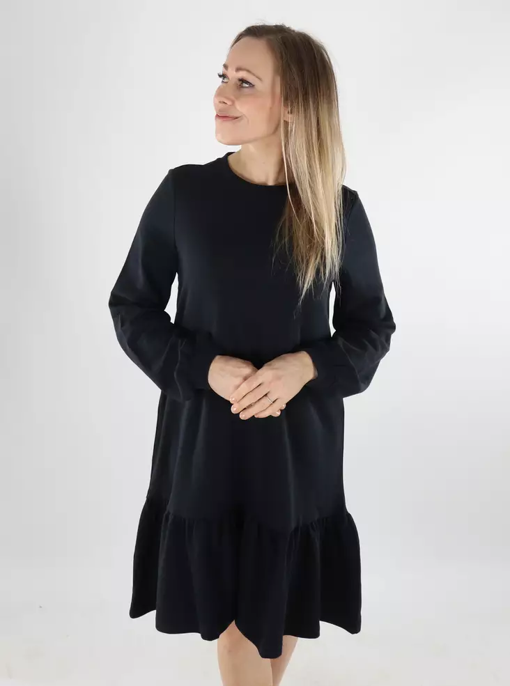 Vila women's sweatshirt dress O-Neck black beauty - Dresses and tunics - 140084 - 1
