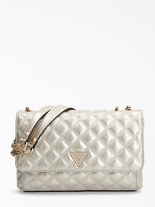 Guess Shoulder Bag Cessily champagne - Stilettoshop.eu webstore