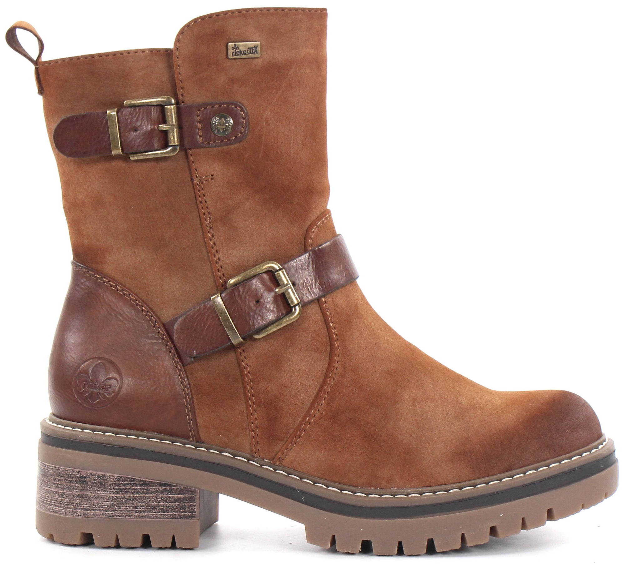 rieker leather ankle boots