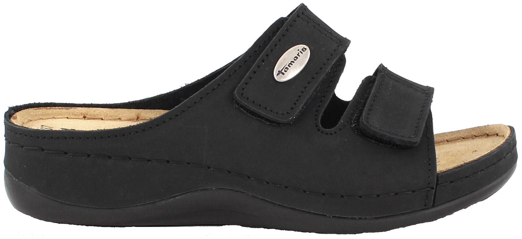 tamaris leather mule
