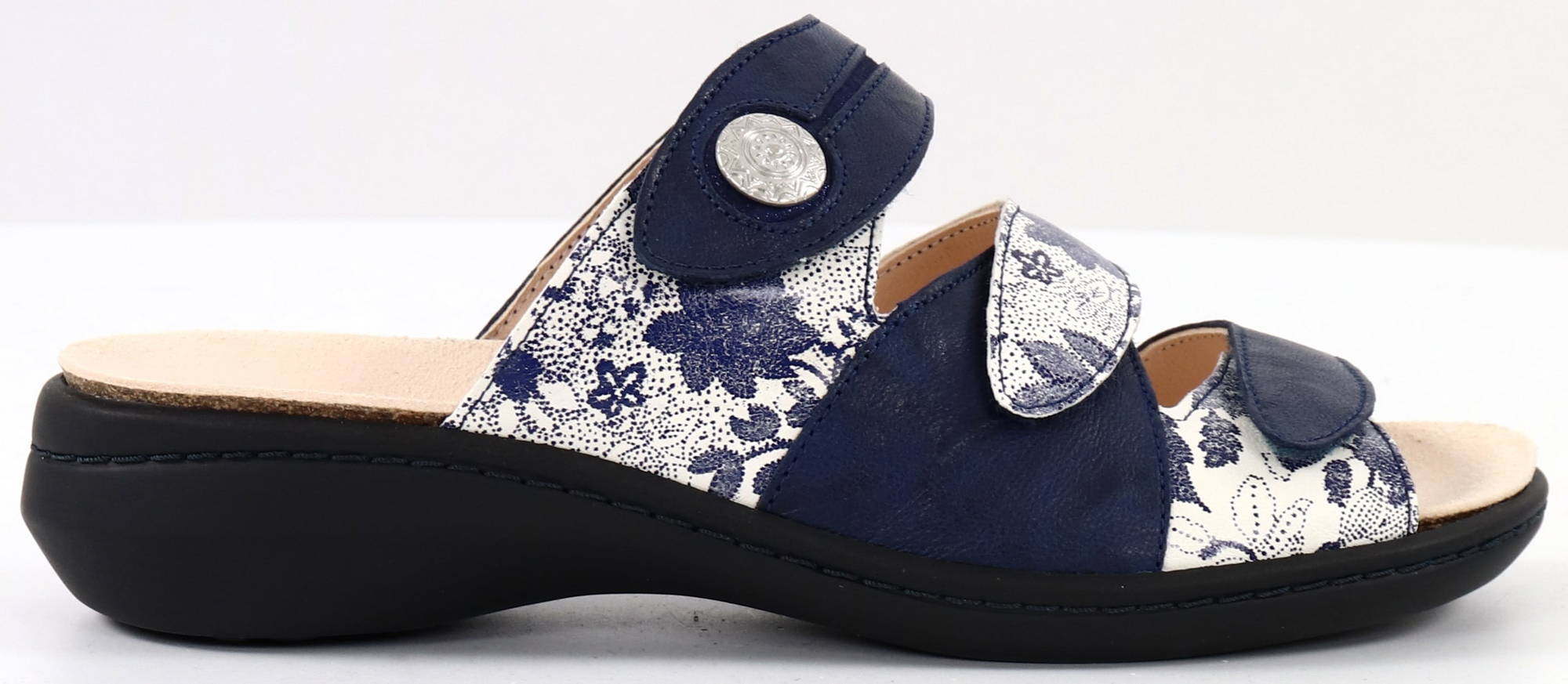 Think! Mules Femme Camilla_3 – Cuir Souple, Semelle Amovible, Confort Été, Largeur Adaptable, Tannage Végétal
